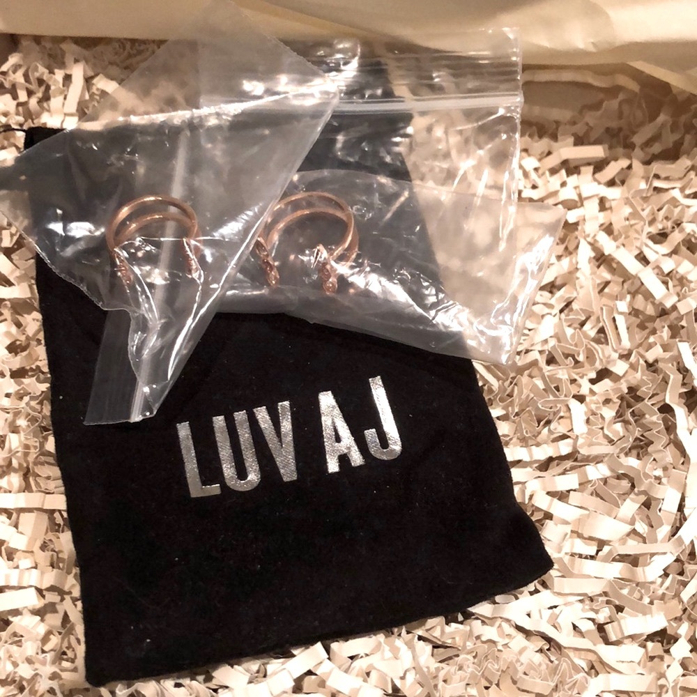 LUV AJ OPEN ROSE GOLD RING SET - Picture 5 of 9